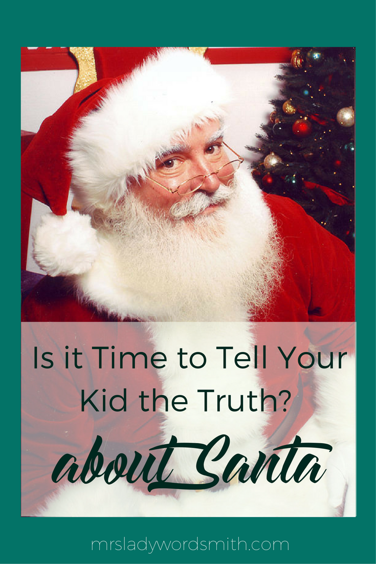 Is it time to tell your kids the truth about Santa? Read why I did. #santa #christmas #jesuschrist #christian